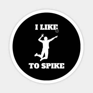 Mens Volleyball I like To Spike Volleyball Player Magnet